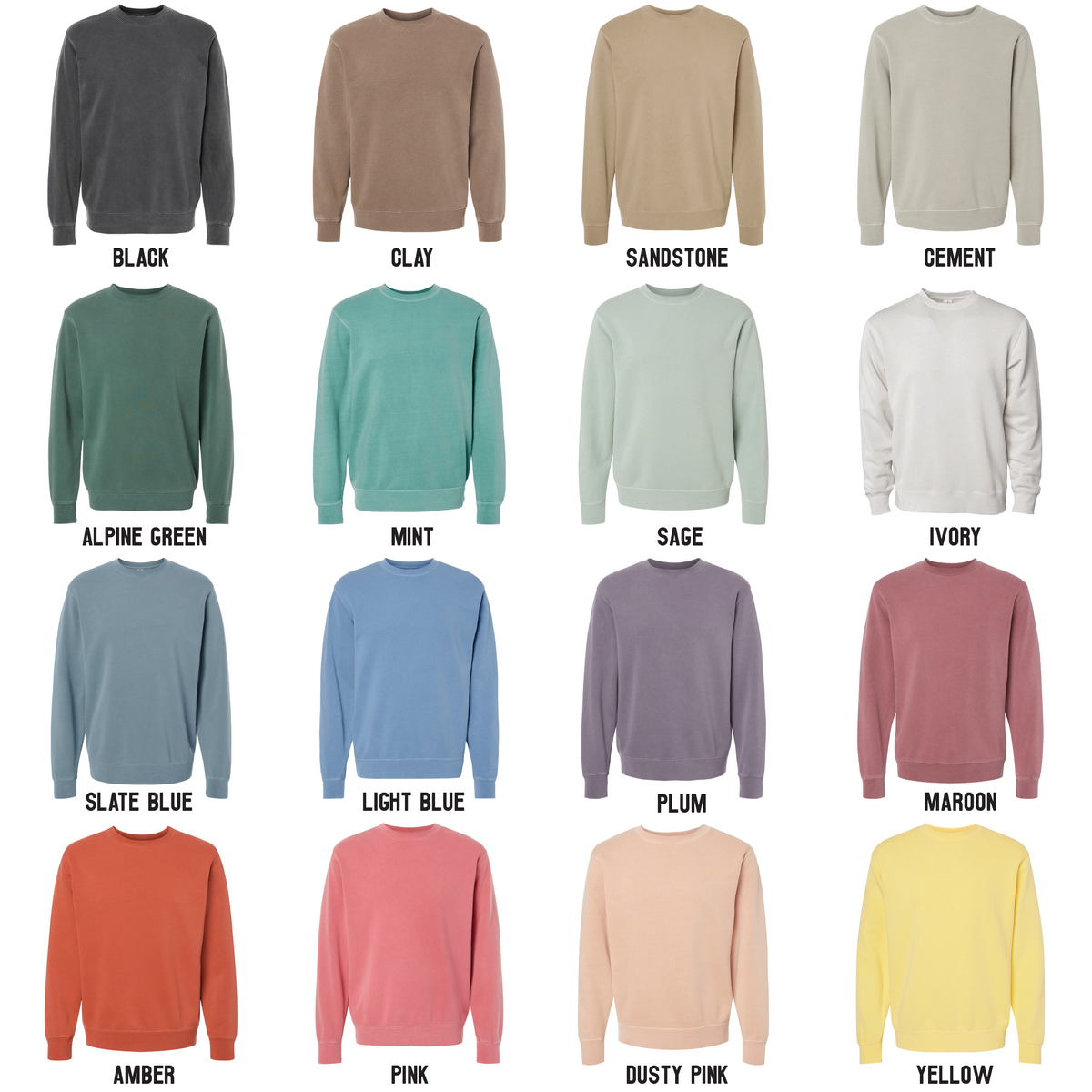 Pigment dyed crewneck top