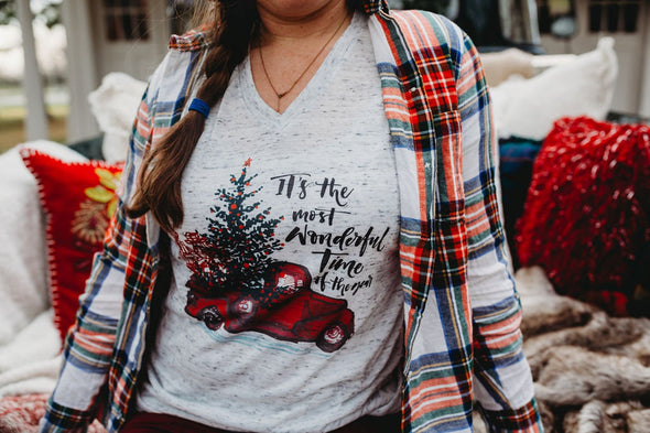 It's The Most Wonderful Time Of the Year Red Truck - Tee
