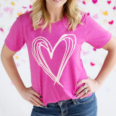Scribble Heart - Tee