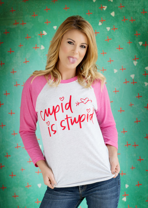 Cupid is Stupid - Raglan