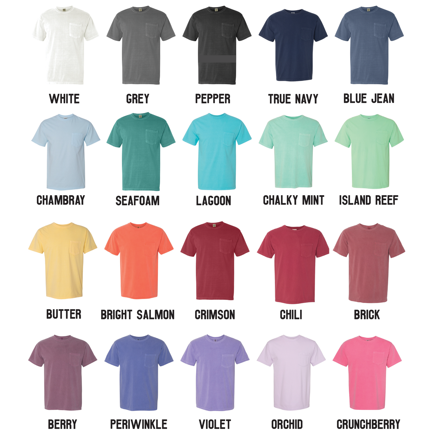 Blank - Comfort Colors Unisex Pocket Tee