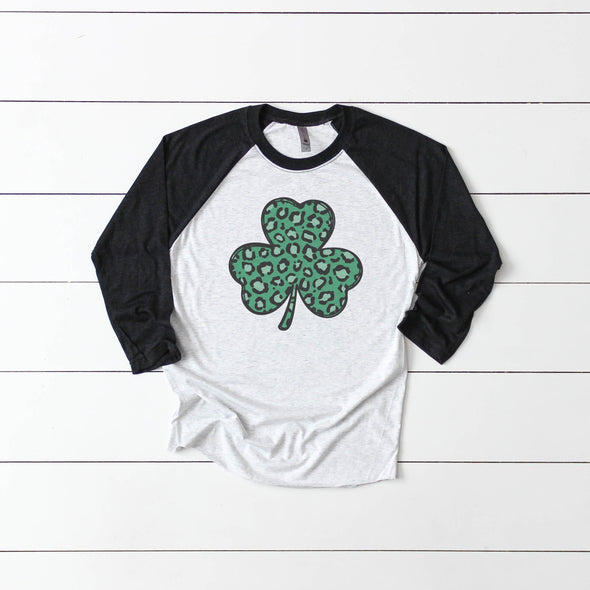 Leopard Shamrock - Raglan