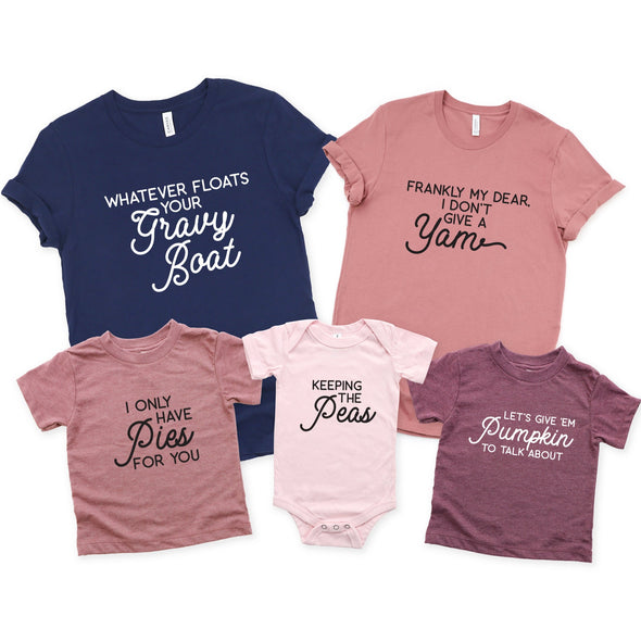 Thanksgiving Meal Set - Youth, Toddler and Infant Tee