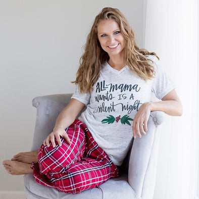 All Mama Wants Is A Silent Night - Tee