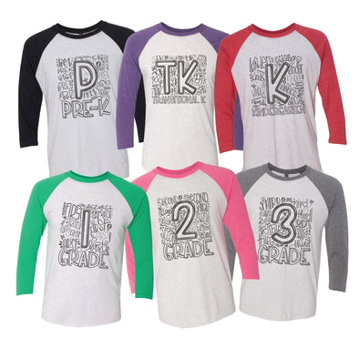 Grade Level Typography - Raglan