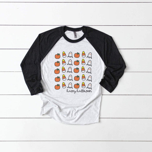 Happy Halloween Doodles - Raglan