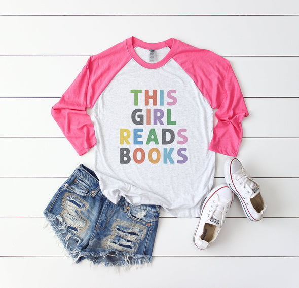 This Girl Reads Books - Raglan