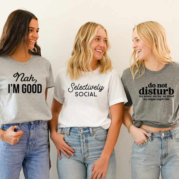 Selectively Social Set- Tee