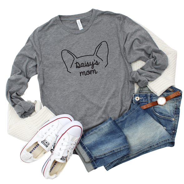 Custom Dog Mom - Long Sleeve