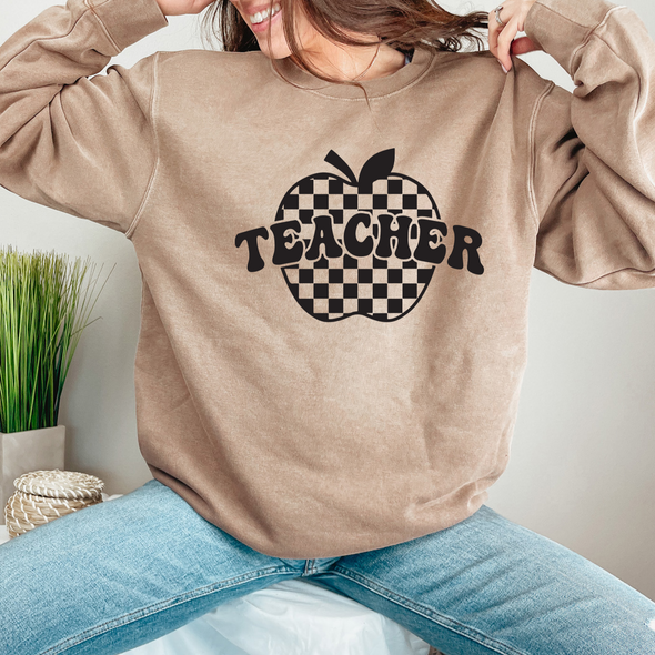 Happy To Be Here Teacher Set - Pigment-Dyed Crewneck Sweatshirt