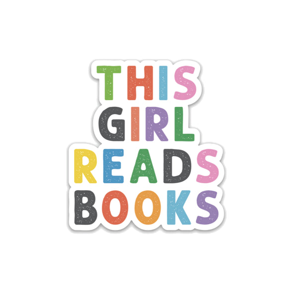 This Girl Reads Books - Sticker